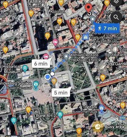 Апартаменты 53° Bs Skanderbeg Center Comfort Тирана